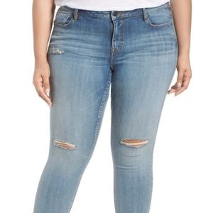 VIGOSS JAGGER RIPPED JEANS SKINNY sz 20 NWT M WASH